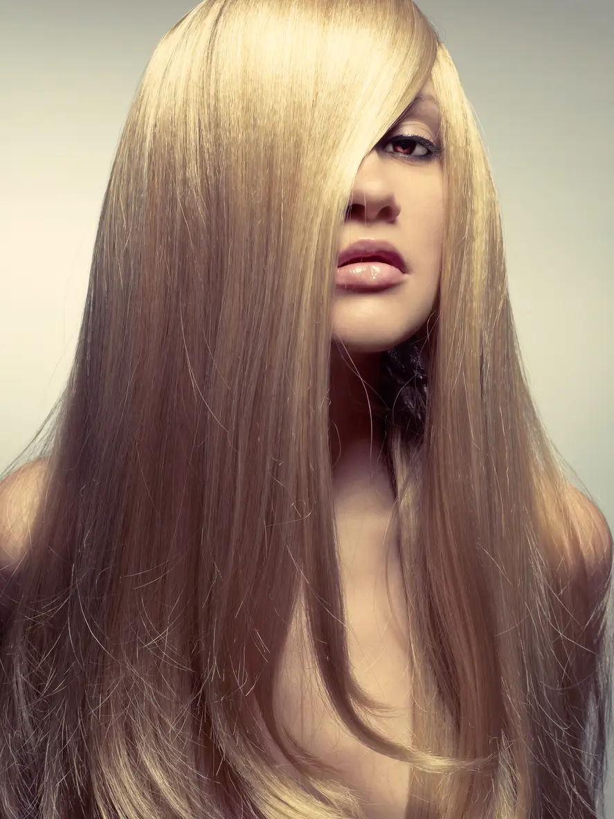 Beautiful woman with magnificent hair